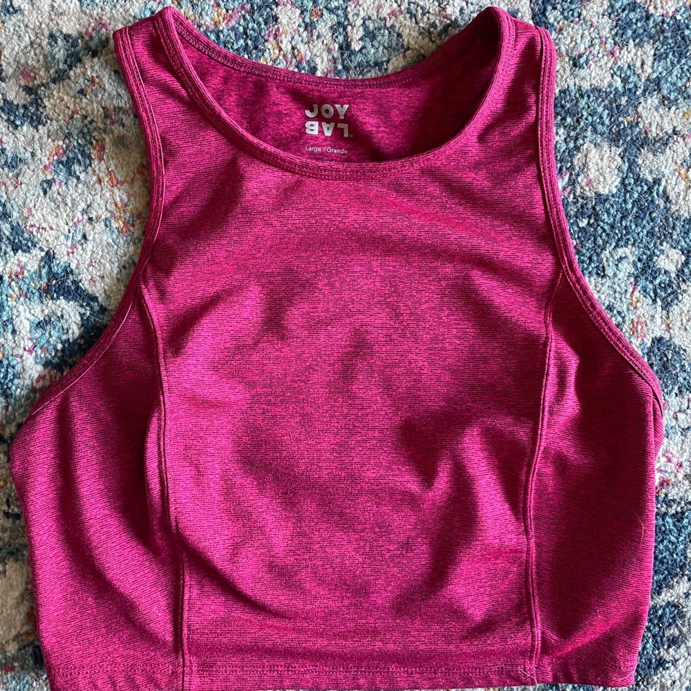 Joy Lab Long-line Pink Sports Bra
